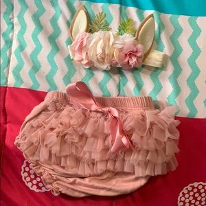 Deer smash cake session outfit